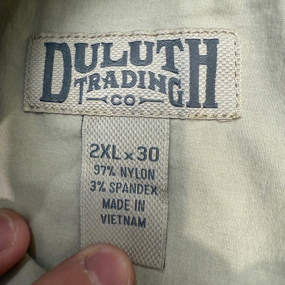 Duluth Trading Co. 2XL x 30 Men's Nylon Spandex Cargo Pants Outdoor Hiking - Picture 4 of 8